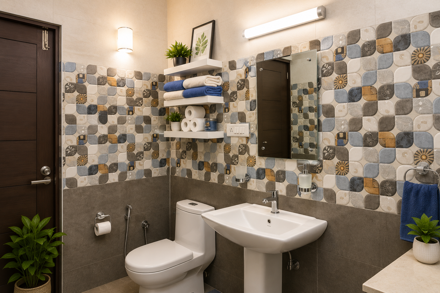 Contemporary 3BHK Apartment Renovation at Sena Vihar, Bangalore