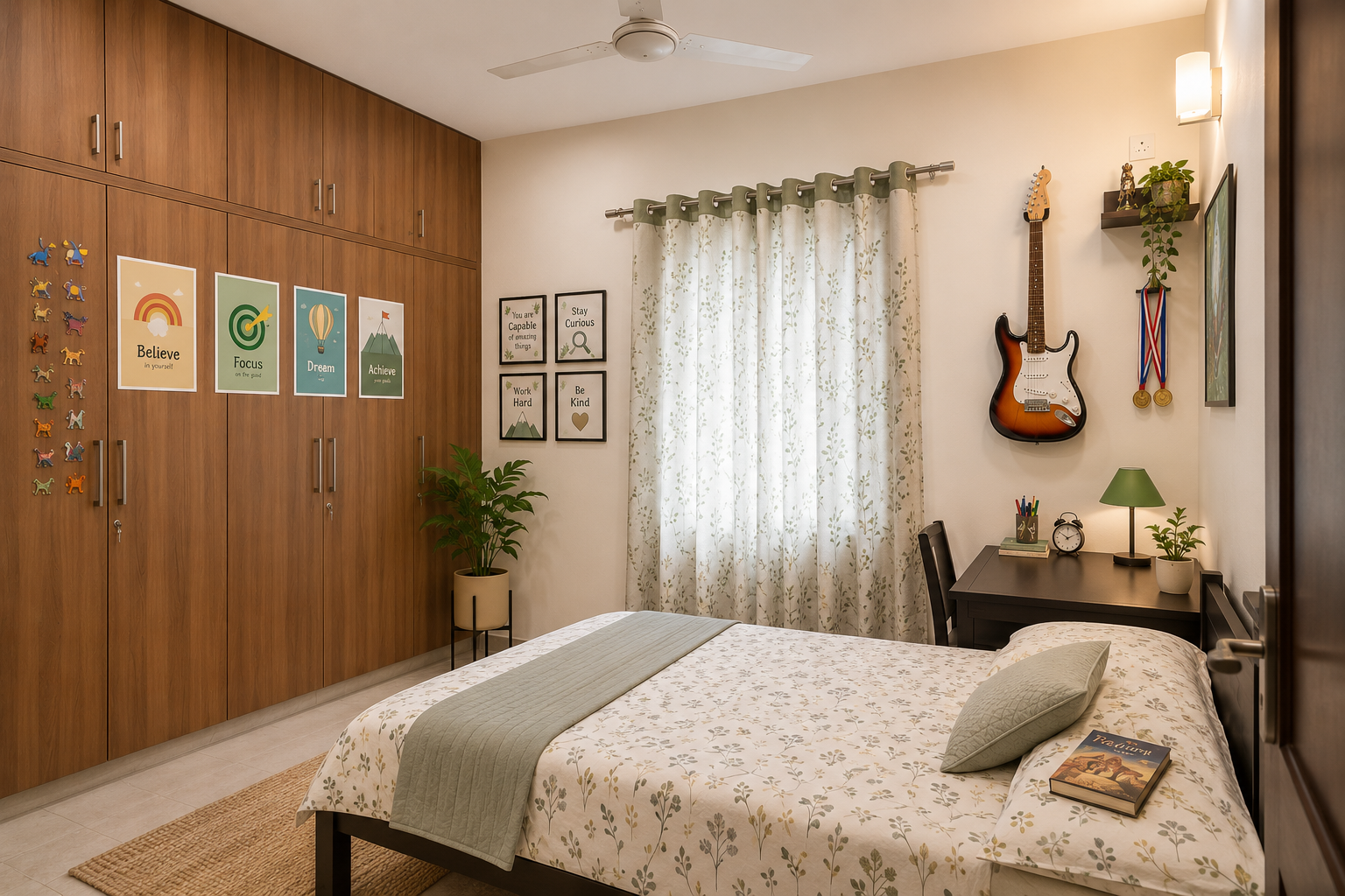 Contemporary 3BHK Apartment Renovation at Sena Vihar, Bangalore